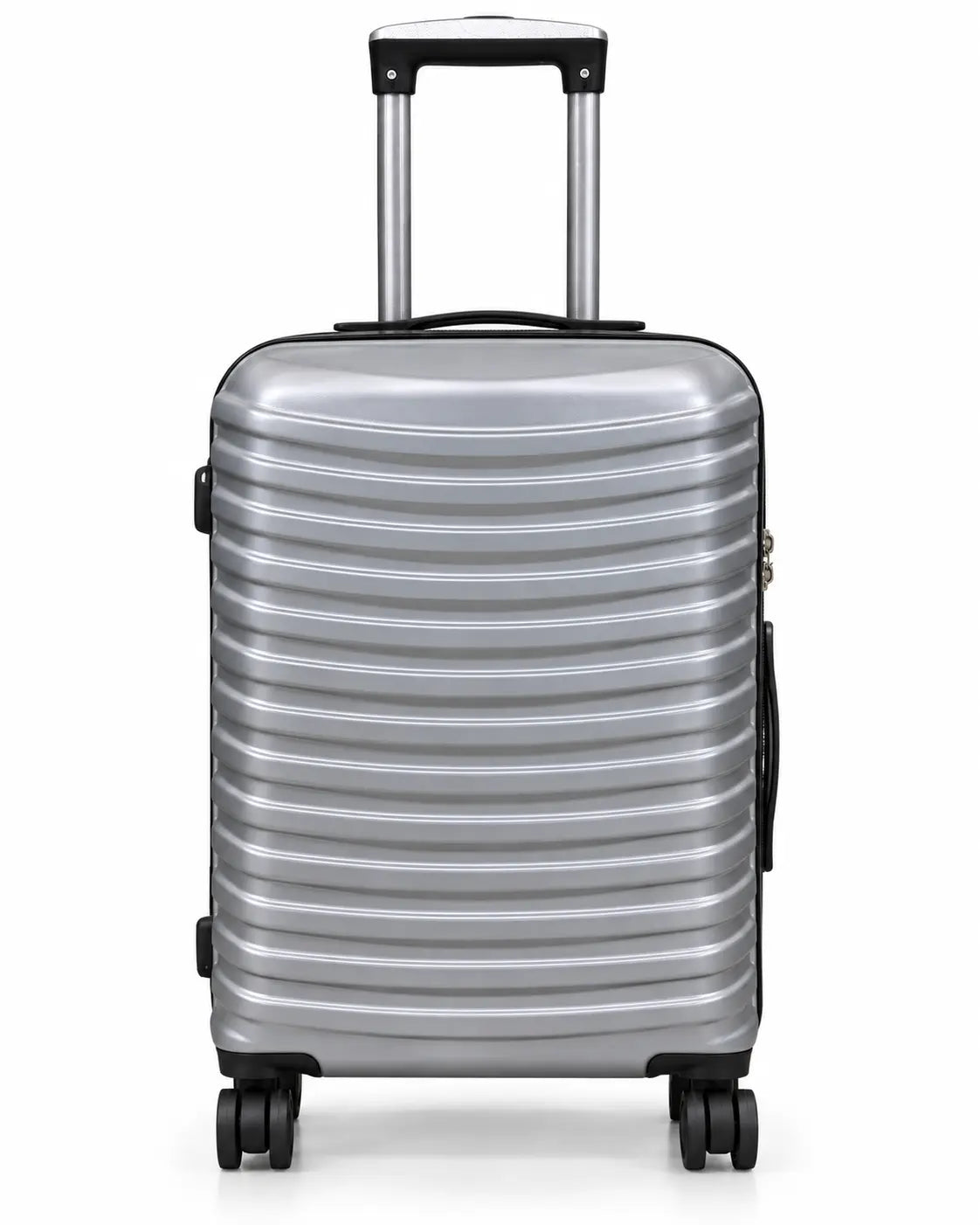 Travelo Wavelight Series Hardside Suitcase – Silver Grey