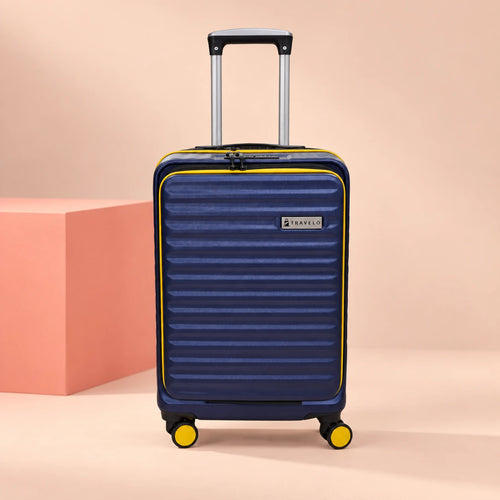 Travelo Alpha Series Hardside Cabin Suitcase – Midnight Blue