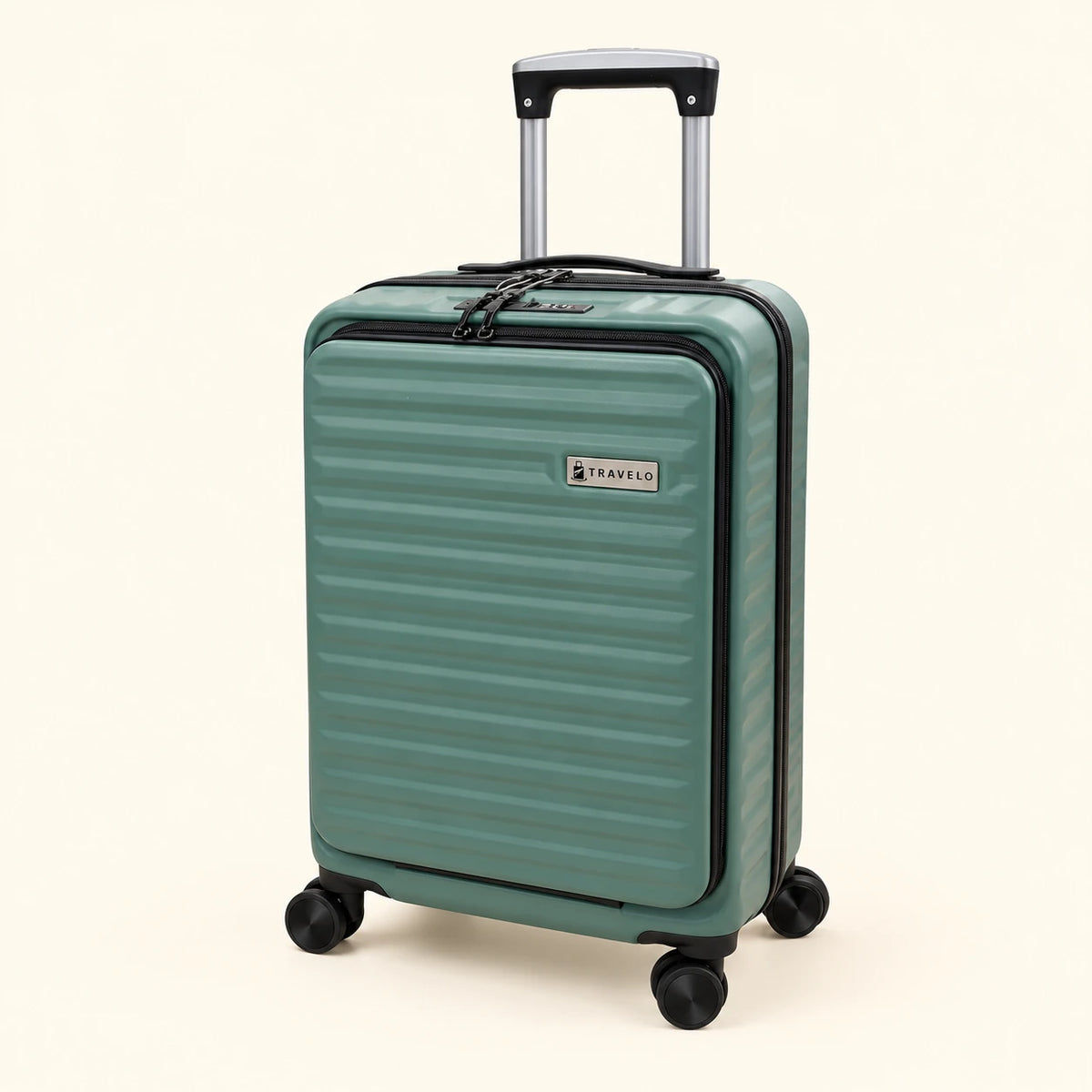 Travelo Alpha Series Sage Green Small suitcase 57 x 37 x 24 cm