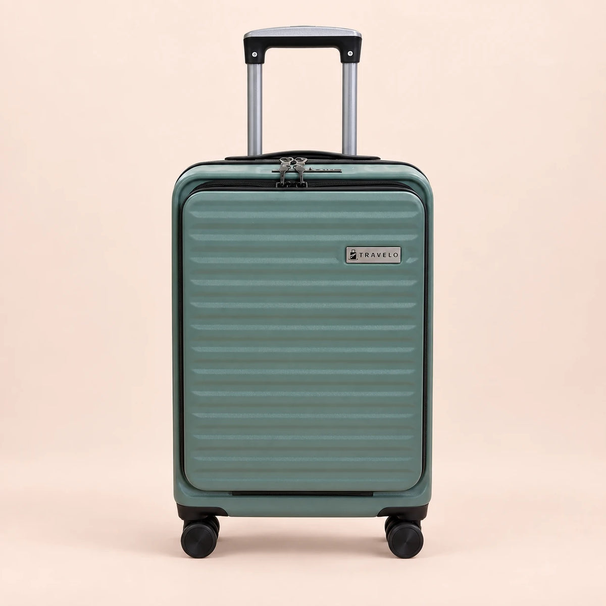 Travelo Alpha Series Hardside Cabin Suitcase – Sage Green