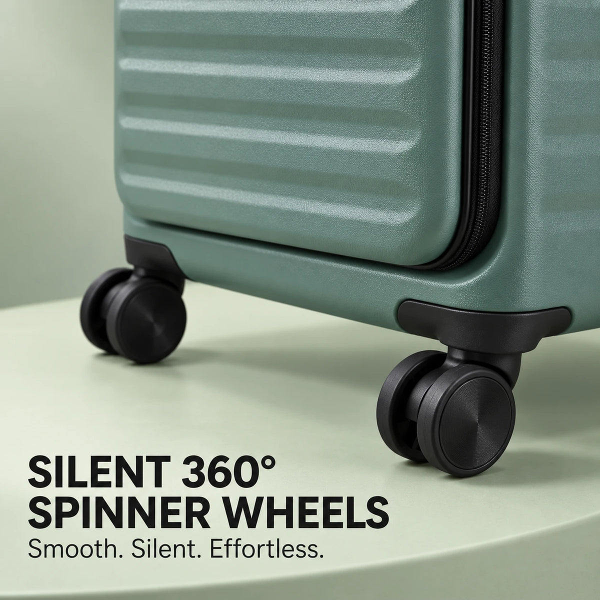Travelo Alpha Series Hardside Cabin Suitcase – Sage Green
