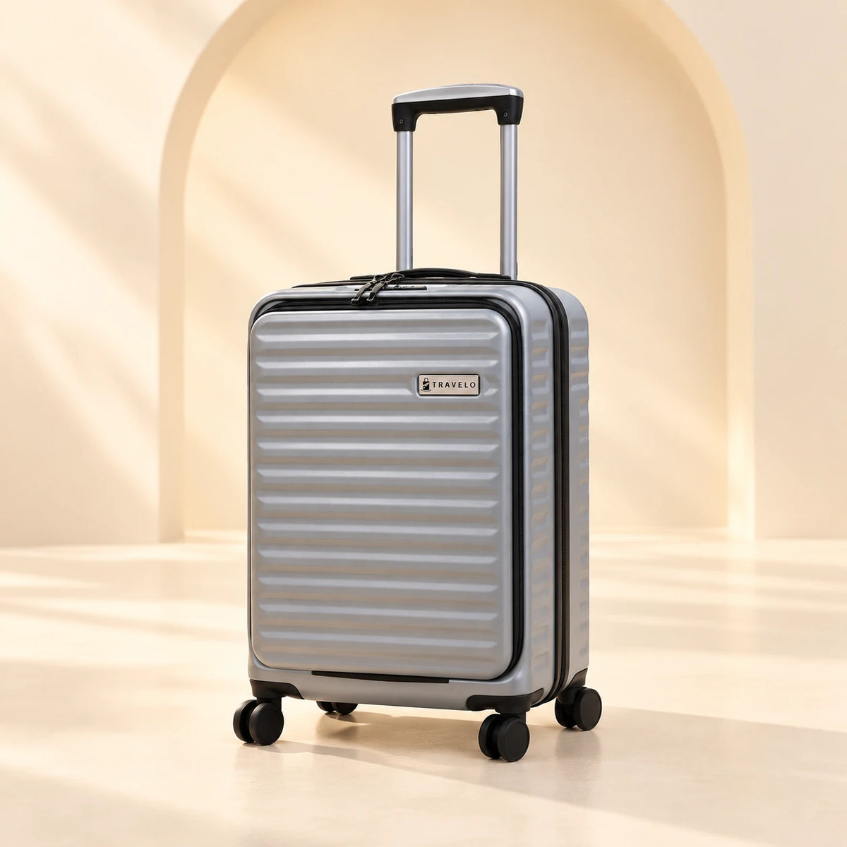 Travelo Alpha Series Silver Grey Small suitcase 57 x 37 x 24 cm