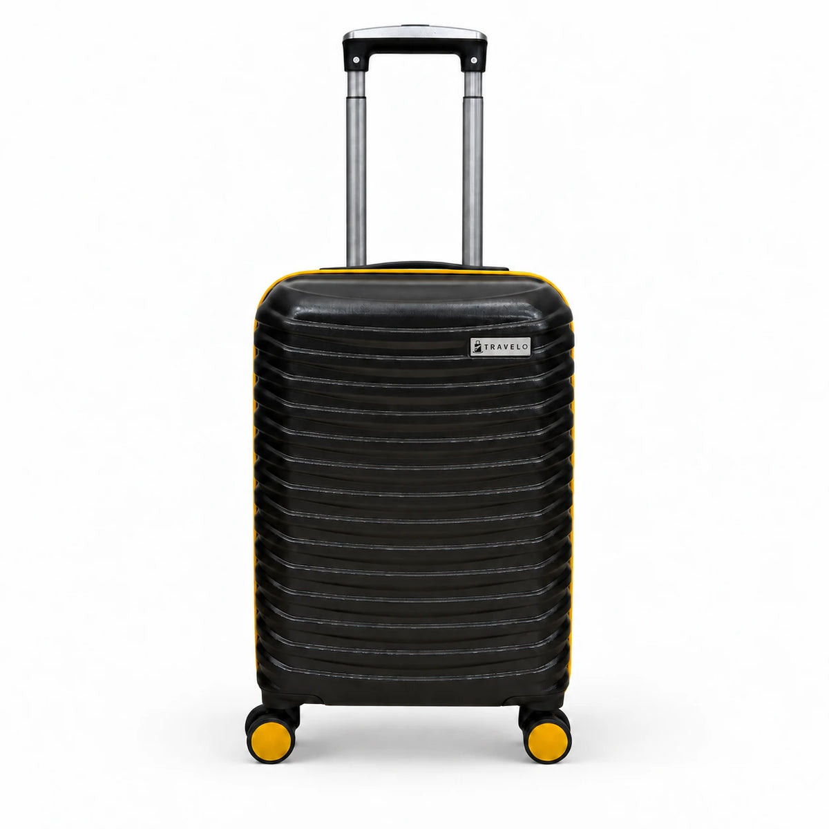Travelo Wavelight Series Hardside Suitcase – Black Mirage