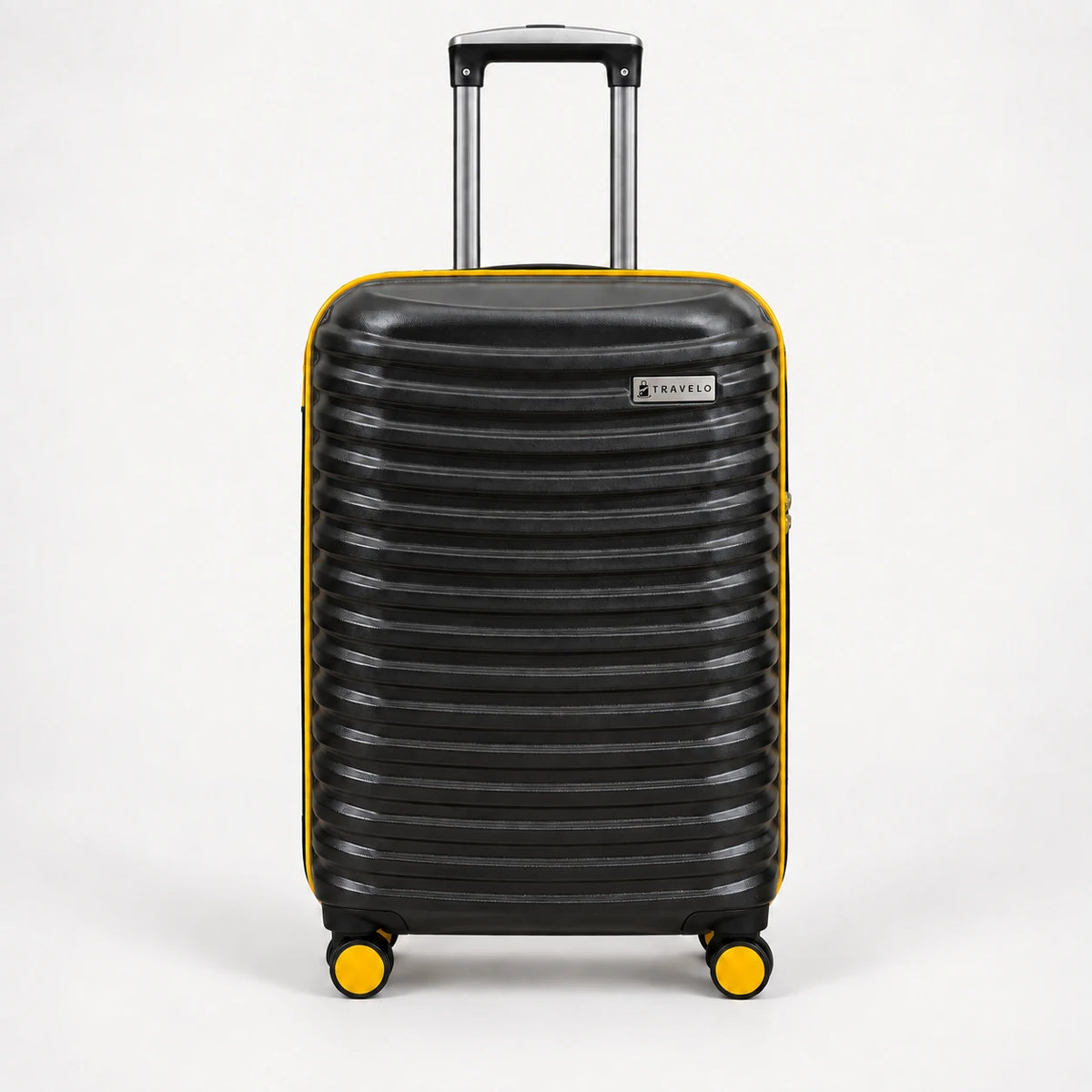Travelo Wavelight Series Hardside Suitcase – Black Mirage